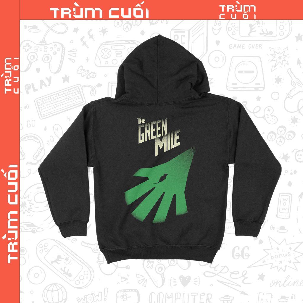  Áo Hoodie phim The Green Mile - Dặm Xanh, Trùm Cuối Cine, Nỉ Bông 100% Unisex nam nữ 0370 