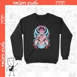  Áo Sweater Chú thuật hồi chiến Sukuna, Trùm Cuối Manga Anime, Unisex Nỉ Bông 100% 2 màu nam nữ 0017 