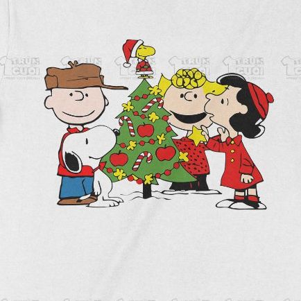  Áo thun Xmas Snoopy và Những người bạn, Trùm Cuối Christmas Festival, Unisex Cotton 100% 2 màu nam nữ 0382 