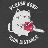  Áo thun Chainsaw Meow, Trùm Cuối Casual, Cotton 100% 2 màu nam nữ 0235 