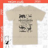  Áo thun Horizon Forbidden West Unisex Trùm Cuối Game, Cotton 100% 2 màu nam nữ 0139 0140 