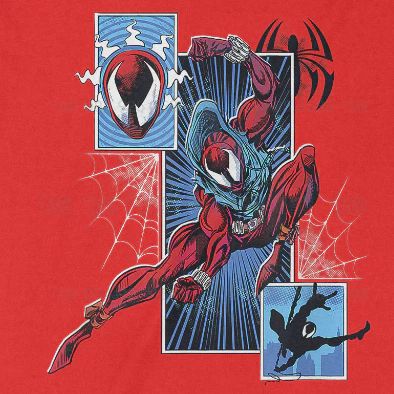  Áo thun Scarlet Spider - Across The Spider-Verse, Trùm Cuối Marvel Cine, Unisex Cotton 100% 2 màu nam nữ 0287 