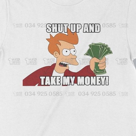  Áo thun Mời Anh Cầm Tiền Em Unisex Trùm Cuối - Meme, Cotton 100% 2 màu nam nữ 0066 