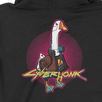  Áo Hoodie Cyberhonk 2077, Trùm Cuối Game Meme, Nỉ Bông 100% 2 màu nam nữ 0184 