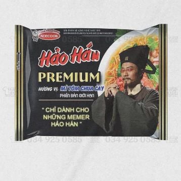 Áo thun Mì Hảo Hán, Trùm Cuối Meme, Unisex Cotton 100% 2 màu nam nữ 0308 