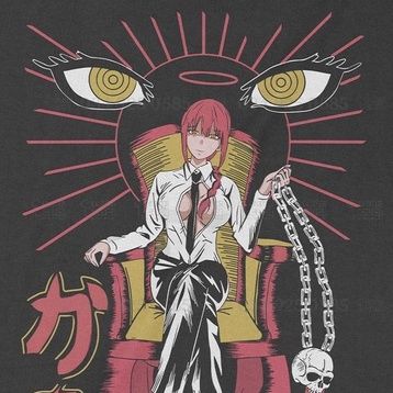  Áo thun Makima - Chainsaw Man Unisex Trùm Cuôi Anime, Cotton 100% 2 màu nam nữ 0034 