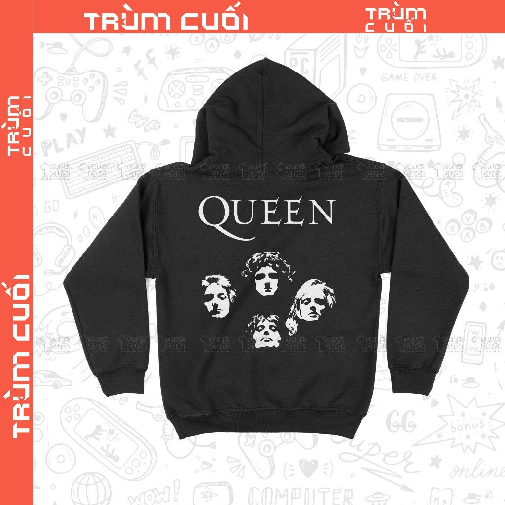  Áo Hoodie Queen, Trùm Cuối Cine, Nỉ Bông 100% Unisex nam nữ 0386 
