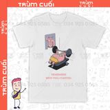  Áo thun Patrick Star Nỗ Lực, Trùm Cuối Cartoon, Unisex Cotton 100% 2 màu nam nữ 0316 