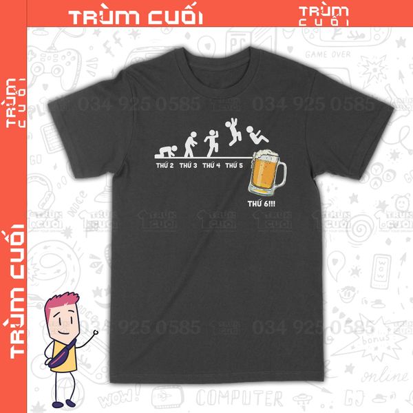  Áo thun Sinh Tố Lúa Mạch, Trùm Cuối Casual Meme, Unisex Cotton 100% 2 màu nam nữ 0303 