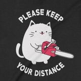  Áo Sweater Chainsaw Cat, Trùm Cuối Meme Animal, Unisex Nỉ Bông 100% 2 màu nam nữ 0235 