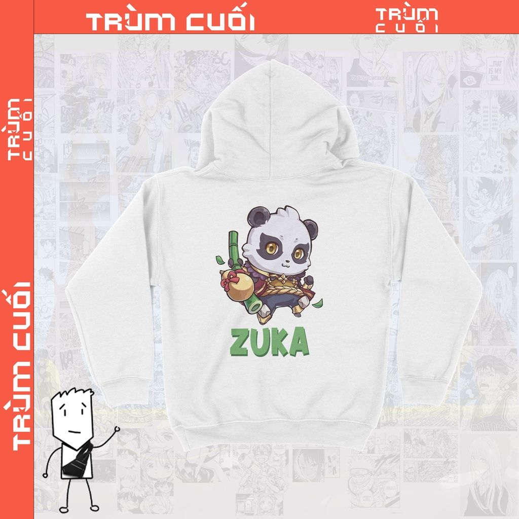  Áo Hoodie Zuka Chibi - Áo liên quân, Trùm Cuối Game, Unisex Nỉ Bông 100% 2 màu nam nữ 0030 
