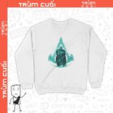  Áo Sweater Assassin's Creed Valhalla: Eivor, Unisex Trùm Cuối Game, Nỉ Bông 100%, 2 màu nam nữ 0148 