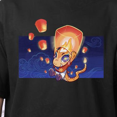  Áo thun oversize Bé Na đu đèn trời, Trùm Cuối x Đăng Hoả Chi Thần - Tết 2025, Unisex Cotton 100% 