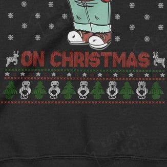  Áo sweater Chill Guy Xmas, Trùm Cuối Meme, Nỉ Bông 100% Unisex nam nữ 0449 