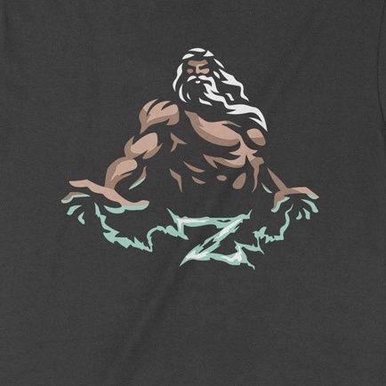  Áo thun Zeus - Trùm Cuối Hy Lạp, Cotton 100% 2 màu nam nữ 0080 