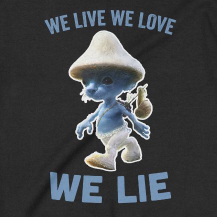  Áo Sweater Smurf Cat - We Live We Love We Lie, Trùm Cuối Meme, Unisex Nỉ Bông 100%, 2 màu nam nữ 0343 