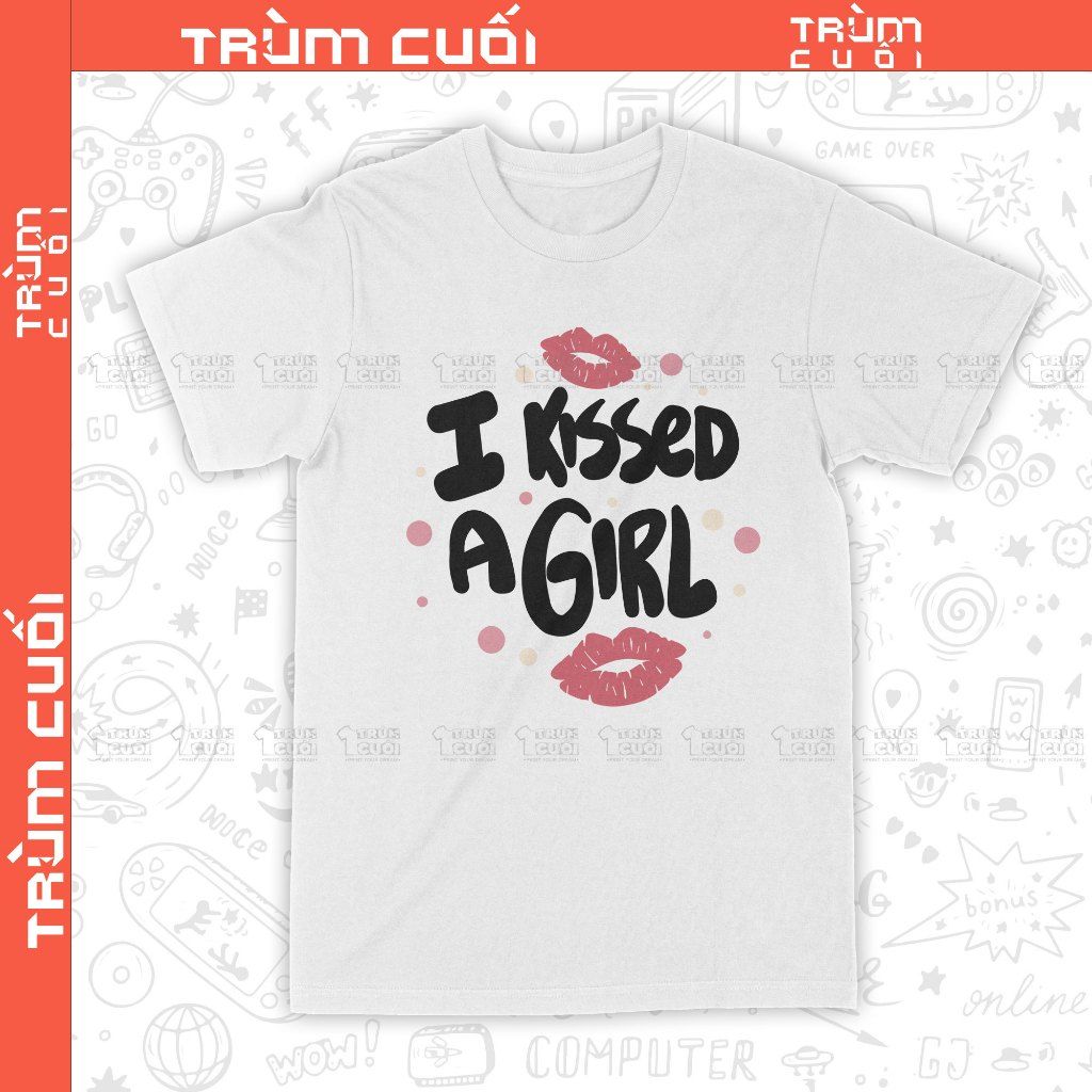  Áo thun Katy Perry - I Kissed A Girl, Trùm Cuối Thần tượng âm nhạc, Unisex Cotton 100% 2 màu nam nữ 0385 