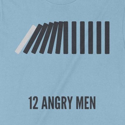 Áo thun phim 12 Angry Men, Trùm Cuối Cine, Unisex Cotton 100% 2 màu nam nữ 0020 TEET 