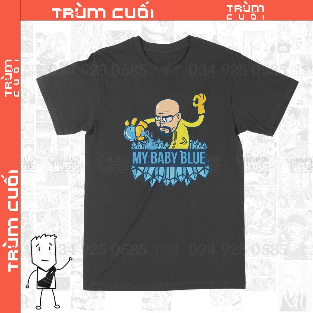  Áo thun Heisenberg - Breaking Bad Unisex Trùm Cuối Cine, Cotton 100% 2 màu nam nữ 0084 