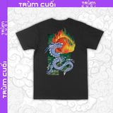  Áo thun 2 mặt Hỏa Thần Long, Trùm Cuối Đăng Hỏa Chi Thần 2024, Unisex Cotton 100% 2 màu nam nữ 