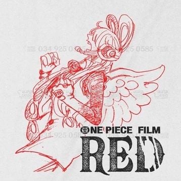  Áo thun Diva Uta - One Piece Red, Unisex Trùm Cuối Anime Cine, Cotton 100% 2 màu nam nữ 0158 