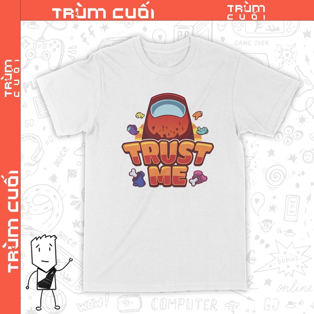  Áo thun Among Us, Trùm Cuối Game, Unisex Cotton 100% 2 màu nam nữ 0218 