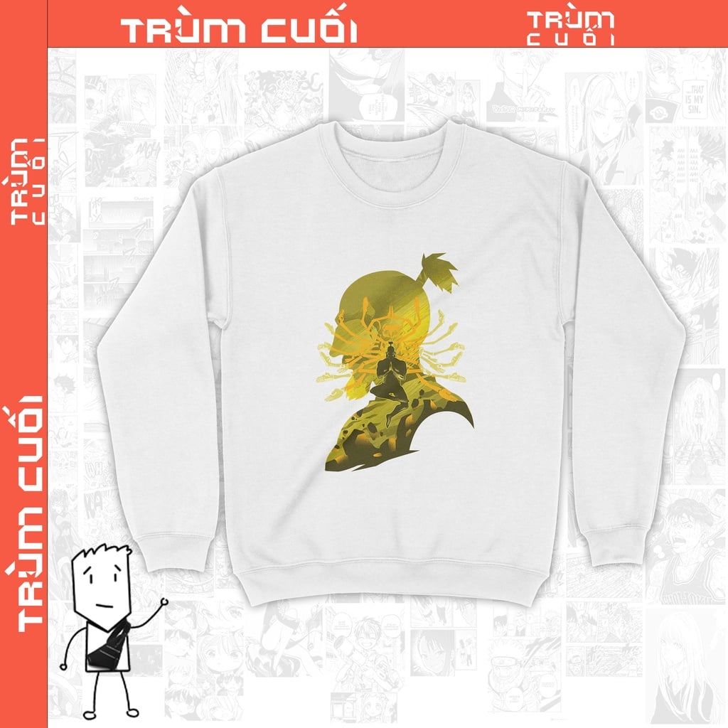  Áo Sweater Netero Thiết Quan Âm - HxH Unisex Trùm Cuối Anime,  Nỉ Bông 100% 2 màu nam nữ 0032 