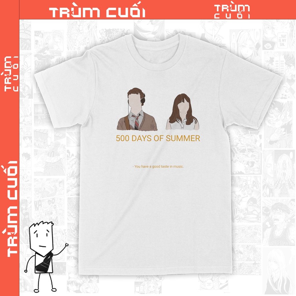  Áo thun 500 Days of Summer Trùm Cuối Cine, Cotton 100% 2 màu nam nữ 0090 
