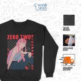  Áo Sweater Zero Two - Darling in the Franxx, Trùm Cuối Manga Anime, Unisex Nỉ Bông 100% 2 màu 0443 