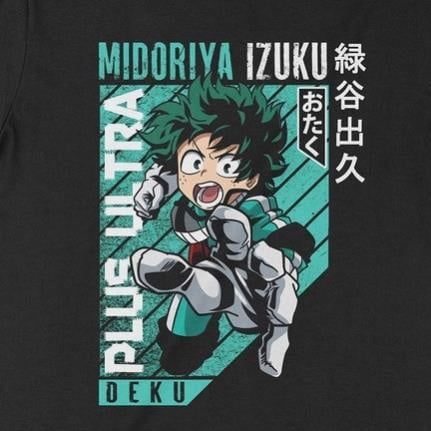  Áo  Hoodie Midoriya Izuku - Boku no Hero Academia Unisex TSHIRT-HOLIC Manga Anime,  Nỉ Bông 100% 2 màu nam nữ 