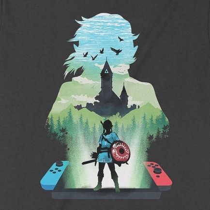  Áo thun Breath of the Wild: Nintendo Switch Trùm Cuối Game, Cotton 100% 2 màu nam nữ 0143 