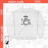  Áo Sweater Totoro - Ghibli, Trùm cuối Anime Cine, Unisex Nỉ Bông 100% 2 màu nam nữ 0107 