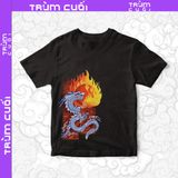  Áo thun Hỏa Thần Long, Trùm Cuối Đăng Hỏa Chi Thần 2024, Unisex Cotton 100% 2 màu nam nữ 