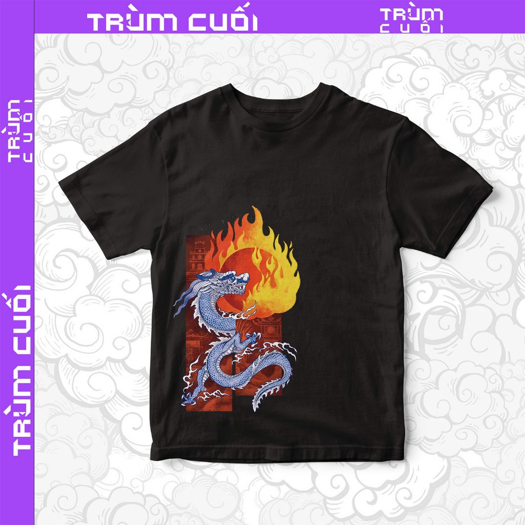  Áo thun Hỏa Thần Long, Trùm Cuối Đăng Hỏa Chi Thần 2024, Unisex Cotton 100% 2 màu nam nữ 