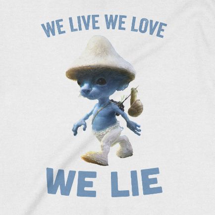  Áo Sweater Smurf Cat - We Live We Love We Lie, Trùm Cuối Meme, Unisex Nỉ Bông 100%, 2 màu nam nữ 0343 