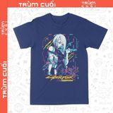  Áo thun Lucy - Cyberpunk Edgerunner, Trùm Cuối Anime Game, Unisex Cotton 100% 2 màu nam nữ 0358 