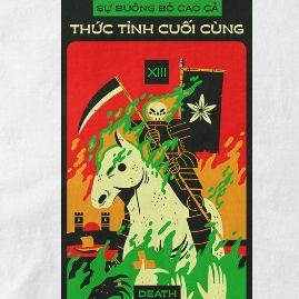  Áo thun Tarot - Death, Firewood x Trùm Cuối, Unisex Cotton 100% 2 màu nam nữ 0391 