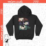  Áo Hoodie Chó Snoopy, Trùm Cuối Cartoon Cine, Nỉ Bông 100% 2 màu nam nữ 0206 