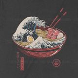  Áo thun Ramen Dậy Sóng, Trùm Cuối Casual, Unisex Cotton 100% 2 màu nam nữ 0241 