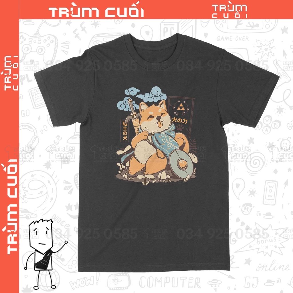  Áo thun Legend of Shiba, Trùm Cuối Game, Unisex Cotton 100% 2 màu nam nữ 0213 