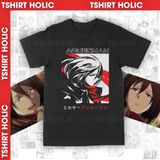  Áo thun Mikasa Ackerman Unisex Trùm Cuối Anime, Cotton 100% 2 màu nam nữ 0054 