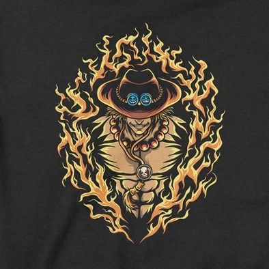  Áo Hoodie Hỏa Quyền Ace - One Piece, Trùm Cuối Anime Cine, Nỉ Bông 100% 2 màu nam nữ 0154 