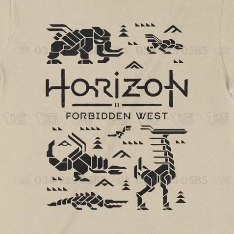  Áo thun Horizon Forbidden West Unisex Trùm Cuối Game, Cotton 100% 2 màu nam nữ 0139 0140 
