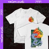  Áo thun 2 mặt Hỏa Thần Long, Trùm Cuối Đăng Hỏa Chi Thần 2024, Unisex Cotton 100% 2 màu nam nữ 