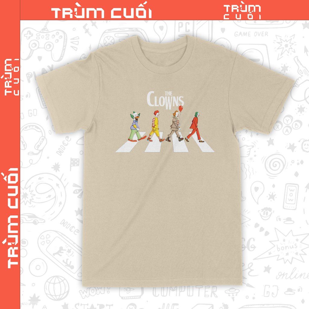  Áo thun Tứ Đại Danh Hề - The Clowns, Trùm Cuối Halloween Horror Fes, Unisex Cotton 100% 2 màu nam nữ 0352 