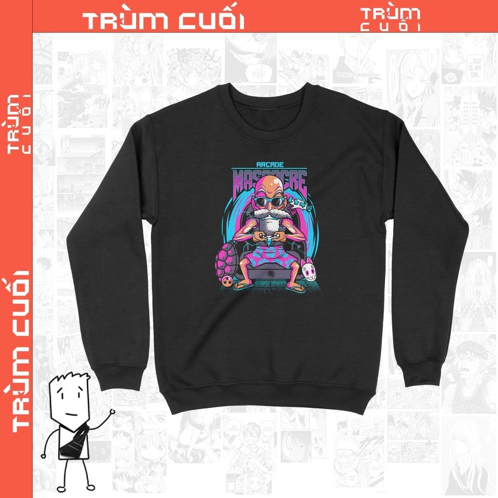  Áo Sweater Quy lão tiên sinh Unisex Trùm Cuối Anime,  Nỉ Bông 100% 2 màu nam nữ 0063 