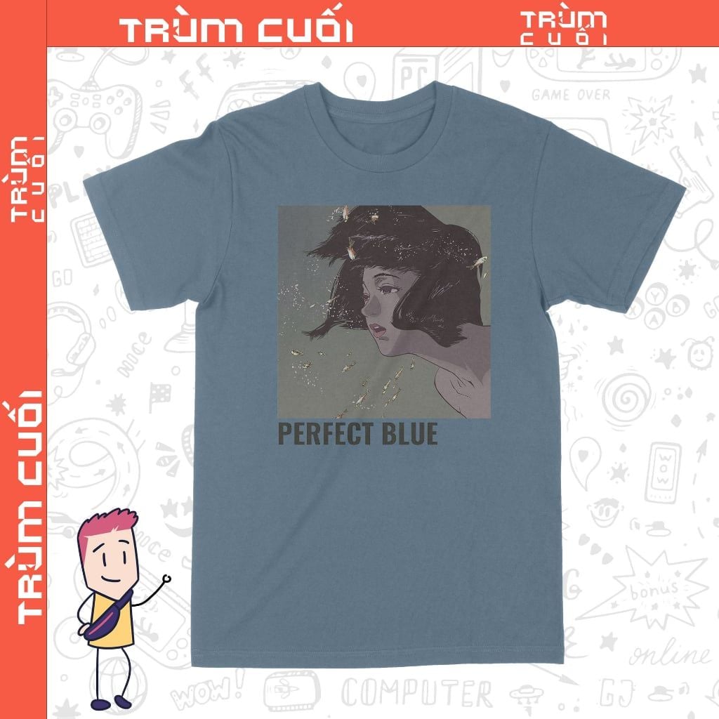  Áo thun Perfect Blue, Trùm Cuối Anime, Unisex Cotton 100% 6 màu nam nữ 0338 