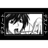  Áo thun Death Note L, Trùm Cuối Anime, Unisex Cotton 100% 2 màu nam nữ 0094 