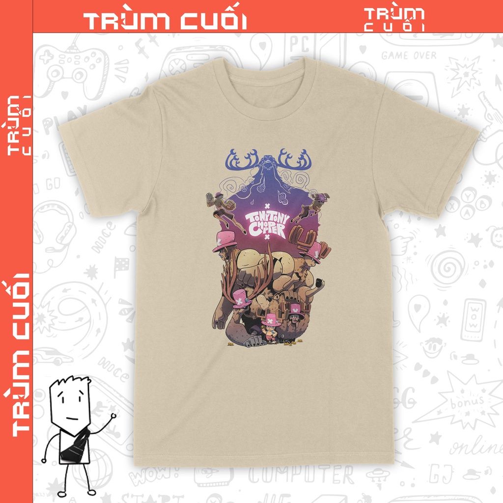  Áo thun Tony Tony Chopper - One Piece, Trùm Cuối Anime Cine, Unisex Cotton 100% 2 màu nam nữ 0161 