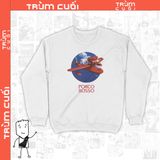  Áo Sweater Poco Rosso - Ghibli  Unisex Trùm Cuối Anime Cine Movie, Nỉ Bông 100% 2 màu nam nữ 0117 